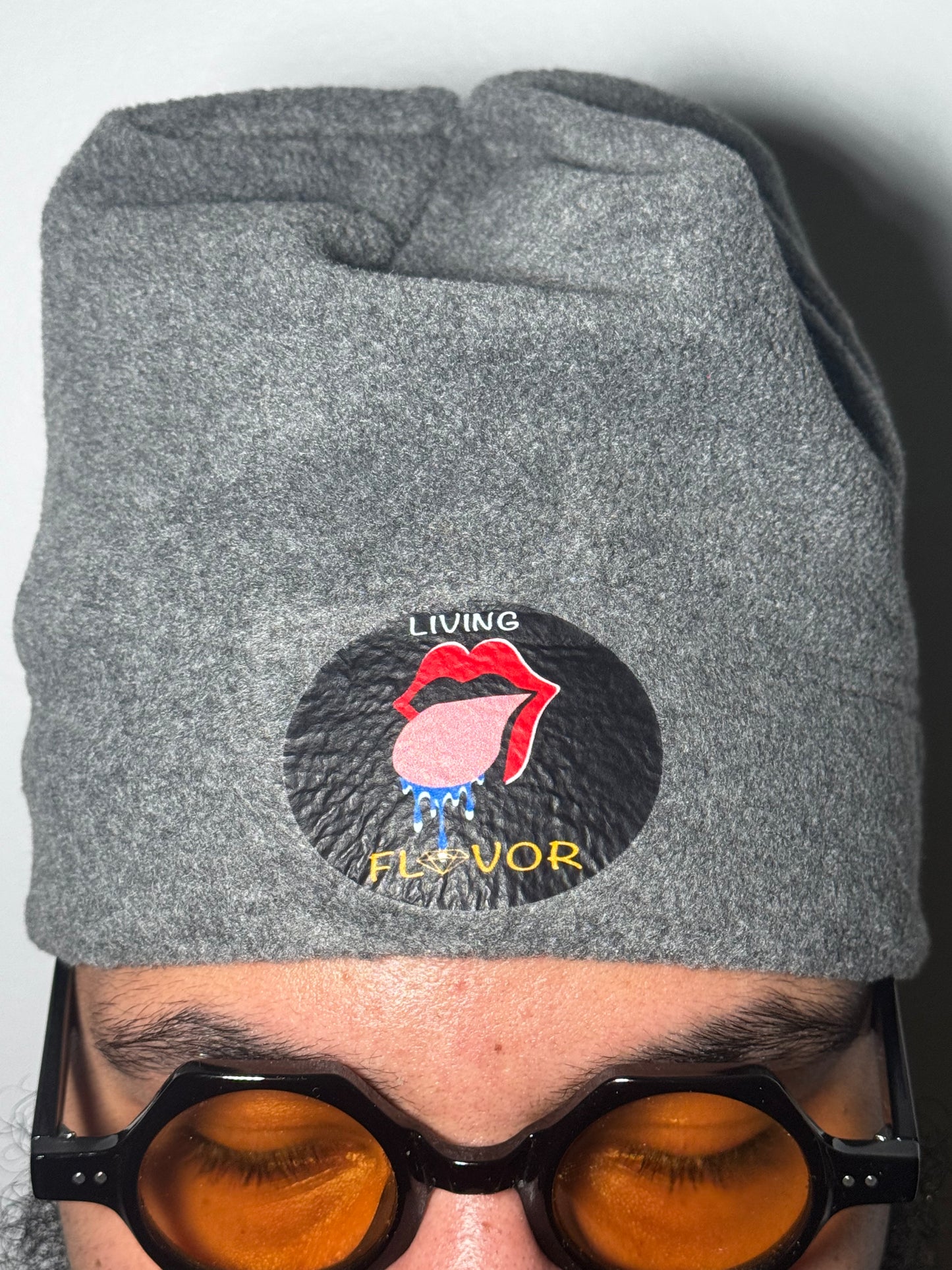 The original living flavor fleece beanie hat