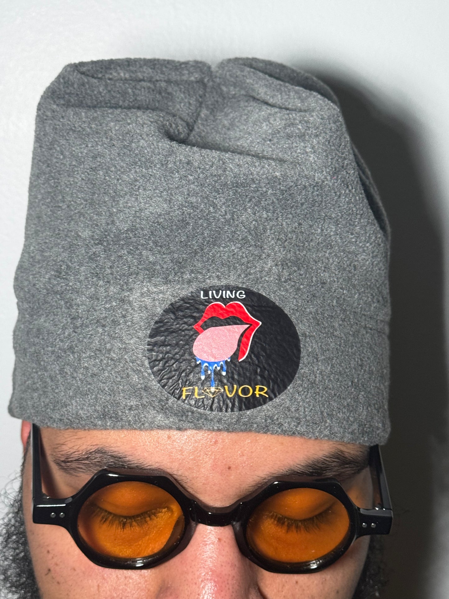 The original living flavor fleece beanie hat